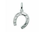 Kettenanhänger ADELIA´S "Anhänger Hufeisen 925 Silber – Silberanhänger Hufeisen", silber, Schmuckanhänger, Damen, Silber 925 (Sterlingsilber), Kettenanhänger, Silberanhänger Hufeisen