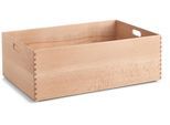 Holzkiste ZELLER PRESENT, beige (natur), B:60cm H:21cm T:40cm, Massivholz, Aufbewahrungsboxen, für jeden Bedarf