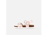 Sandale O'NEILL "POLLY SANDAL LOW JR", Mädchen, Gr. 34, peach whip, Synthetik, Schuhe Sandale, Sommerschuh, Schlappen mit Schnallenverschluss für Kinder