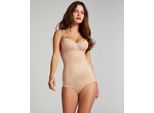 Shaping-Body HUNKEMÖLLER "Formender Scuba Body", Damen, Gr. XL, beige, 76% Polyamid, 24% Elasthan, Bodys