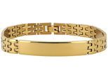 Gliederarmband ADELIA´S "Unisex Armband – Gliederarmband aus Edelstahl 20 cm", gold, Armbänder, Damen, 20cm, Edelstahl, Gliederarmband, Ideal als Geschenk zum Geburtstag