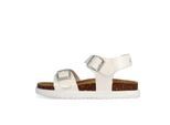Sandale O'NEILL "POLLY SANDAL LOW JR", Mädchen, Gr. 32, light silber, Synthetik, Schuhe Sandale, Sommerschuh, Schlappen mit Schnallenverschluss für Kinder