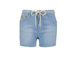 Shorts ALIFE & KICKIN "Damen JanaAK DNM A Jeansshorts, kurze Hose", Damen, Gr. L, Normalgrößen, blau (light denim washed), 86% Baumwolle, 8% Polyester, 6% Elasthan, Hosen Shorts