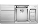 Küchenspüle BLANCO "AXIS III 6 S-IF", edelstahl seidenglanz, B:100cm, Edelstahl, Küchenspülen, mit Glasschneidebrett und Edelstahlschale