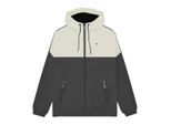 Lambretta Heren SS26 jas met contrasterend paneel (IJzer/Zilver)