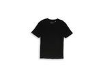 TOM TAILOR DENIM Herren T-Shirt mit Waffelstruktur, schwarz, Uni, Gr. M