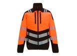 Regatta Heren X-Pro Hi-Vis Hybride Jas (Zwart/Oranje)