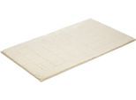 Badematte VOSSEN "Exclusive" Gr. 4, weiß (ivory), H:20mm, Baumwolle, Badematten, Badematte, Badteppich, Uni-Farben, Karo Muster, Hoch-Tief Effekt, reine Baumwolle