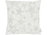 Dekokissen APELT "4711" Gr. 1, beige (goldfarben, natur, gemustert), B:40cm H:1cm L:40cm, Obermaterial: 65% Polyester, 30% Viskose, 5% Polyacryl, Dekokissen_Sitzkissen_Kissenhüllen, Dekokissen, 4711 40X40