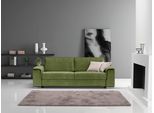 2,5-Sitzer EGOITALIANO "Cecilia, modern & elegant, erstklassiger Sitzkomfort, Breite 234cm", grün (kiwi), B:234cm H:85cm T:102cm, Sofas, 2 5-Sitzer, mit verchromten Metallfüßen