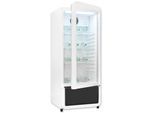 EXQUISIT Getränkekühlschrank "GKS180-GT-431D weiss", Energieeffizienz: D, weiß, Rechtsanschlag, nicht wechselbar, Kühlschränke, mit Umluftventilator für gleichmäßig gekühlte Getränke, Getränkekühlschrank
