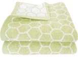 Handtücher DYCKHOFF "Pure Natural Honey", grün, B:50cm L:100cm, Frottier, Baumwolle, Handtücher, Handtücher, BIO Baumwolle, GOTS
