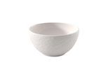 Schale VILLEROY & BOCH "Müslischale Manufacture Ice ø 14 cm weiß", weiß, B:14cm H:7cm T:14cm Ø:14cm, Schüsseln, Schale, Spülmaschinenfest, Mikrowellensicher