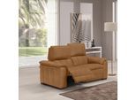 2-Sitzer EGOITALIANO "Capucine hoher Sitzkomfort, erstklassiger Relaxkomfort, elegant", braun (cognac), B:154cm H:99cm T:97cm, Sofas, 2-Sitzer, wahlweise mit elektrisch oder manuell verstellbarer Relaxfunktion
