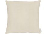 Dekokissen APELT "Apart" Gr. 1, beige (eierschalenfarben, unifarben), B:40cm L:40cm, Polyester, Dekokissen_Sitzkissen_Kissenhüllen, Dekokissen, ohne Füllung