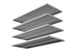 Aktenschrank VCM "4x Fachböden für Stahlschrank Serie Malivo", weiß, B:79cm T:32cm, Obermaterial: 100% Metall MT., Schränke, Aktenschrank