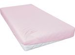 Spannbettlaken PRIMERA "Jersey", rosa (rosé), B:70cm L:140cm, Jersey, Obermaterial: 100% Baumwolle, Bettlaken, Spannbettlaken, für Kindermatratzen, für Matratzengröße 70x140cm, 100% Baumwolle