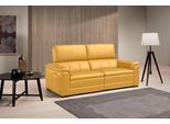 2,5-Sitzer EGOITALIANO "Capucine Breite 200cm, hoher Sitzkomfort", gelb, B:200cm H:99cm T:97cm, Sofas, 2 5-Sitzer, wahlweise mit elektrisch oder manuell verstellbarer Relaxfunktion