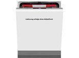 EXQUISIT vollintegrierbarer Geschirrspüler "Geschirrspüler", Energieeffizienz: B, weiß (inox), B:59,8cm H:81,5cm T:55cm, Geschirrspüler, AquaStop-Vollwasserschutz schützt vollständig vor Wasserschäden, vollintegrierbarer Geschirrspüler