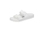 Sandale BIRKENSTOCK "Ariona", Damen, Gr. 39, weiß, Obermaterial: 100% Sonstiges Material (Ananasfaser) AM_PF ., Schuhe Sandale