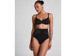 String HUNKEMÖLLER "Formender Scuba-Tanga mit hoher Taille", Damen, Gr. S, schwarz, 76% Polyamid, 24% Elasthan, Unterhosen String