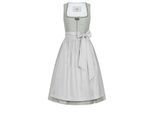 Dirndl NÜBLER "Midi Dirndl Flurina", Damen, Gr. 40, EURO, grün, Obermaterial: 100% Polyester PES., Kleider