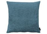 Dekokissen APELT "Toulouse", blau (petrol, unifarben), B:46cm H:0,5cm L:46cm, Polyester, Dekokissen_Sitzkissen_Kissenhüllen, Chenille mit 3D-Effekt