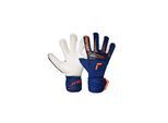 Torwarthandschuhe REUSCH "Attrakt SpeedBump Finger Support", Damen, Gr. 11, blau, orange, 42% Latex, 24% Polyester, 18% Polypropylen, 7% Polyamid, 7% Synthetik, 2% Synthetik, Handschuhe, mit maximaler Sicherheit für die Finger