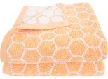Handtücher DYCKHOFF "Pure Natural Honey", orange, B:50cm L:100cm, Frottier, Baumwolle, Handtücher, BIO Baumwolle, GOTS