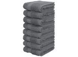 Gaestehandtuecher OTTO HOME "Vanessa, 8 Gästehandtücher, 30x50cm, in Standard- und Premium-Qualität", stone, B:50cm L:30cm, Walkfrottee, Obermaterial: 100% Baumwolle, Handtücher, Gaestehandtuecher, Handtücher mit Bordüre, 100% Baumwolle, einfarbig, weich