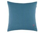 Dekokissen ESPRIT "Fun", blau (blau, unifarben), B:38cm H:0,5cm L:38cm, Polyester, Dekokissen_Sitzkissen_Kissenhüllen, Dekokissen