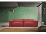 2,5-Sitzer EGOITALIANO "Beverly, Designsofa mit erstklassigem Sitzkomfort und tollen Details", rot (marsala), B:242cm H:95cm T:109cm, Luxus-Micofaser Lederoptik (100% Polyester) ist ein neues technisches Gewebe mit einem visuellen und taktilen Aspekt, der dem Nubuk sehr nahe kommt, mit innovativen Eigenschaften. Seine außerordentliche Weichheit kommt von einem exklusiven Produktionsprozess, der Un