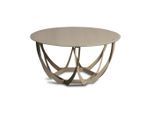 Xora Couchtisch, Creme, Metall, Glas, rund, eckig, 80x40x80 cm, einfacher Aufbau, Wohnzimmer, Wohnzimmertische, Couchtische