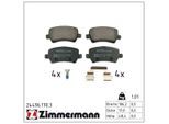ZIMMERMANN Bremsbelagsatz, Scheibenbremse 244961703 Hinterachse für Volvo LAND ROVER