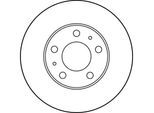 TRW Bremsscheibe df2722 300mm 24mm für Peugeot Fiat Citroën