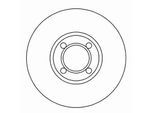 A.B.S. Bremsscheibe 15607 belüftet 213mm 20mm für ROVER RELIANT