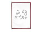 Tarifold Klarsichttafel, VE 10 Stk, für DIN A3, rot