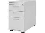 eurokraft pro Standcontainer, 1 Utensilienschub, 2 Materialschübe, 1 Hängeregistratur, lichtgrau