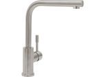 Villeroy und Boch Küchenarmatur Modern Steel 966811LC ND, 5 l/min, flexible Anschlussschläuche, Edelstahl massiv