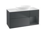 Villeroy und Boch Finion Waschtischunterschrank GA71HGHG 120cm, Abdeckplatte white matt, Emotion, Regale Midnight matt lacquer, Midnight Blue Matt Lacquer