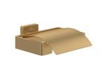 Villeroy und Boch Elements Striking Toilettenpapierhalter TVA15201300076 131x45x115mm, mit Deckel, brushed gold