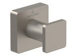 Villeroy und Boch Elements Striking Handtuchhaken TVA15201100064 brushed nickel black, 45x45x44mm