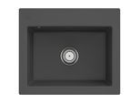 Villeroy & Boch Subway 60 S Einbauspüle 330901i4 mit Ablaufgarnitur und Handbetätigung, 600 x 510 mm, Graphit