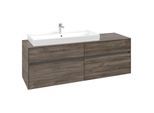 Villeroy und Boch Collaro Waschtischunterschrank C02900RK 160x54,8x50cm, Waschtisch links, Stone Oak