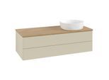 Villeroy und Boch Antao Waschtisch-Unterschrank K23011HJ 120x36x50cm, Waschbeckenplattenfarbe honey oak, silk grey matt lacquer