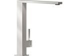 Villeroy und Boch Küchenarmatur Finera Square 927100LC 10,5 l/min, schwenkbarer Strahlregler, Edelstahl massiv