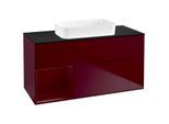 Villeroy und Boch Finion Waschtischunterschrank F702HBHB 120x60,3x50,1cm, Regal links Peony, Peony Matt