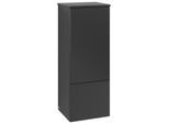 Villeroy und Boch Antao Mittelschrank K44100PD 41,4x103,9x35,6cm, Waschbeckenplattenfarbe Lack, black matt lacquer