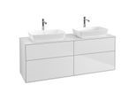 Villeroy und Boch Finion Waschtischunterschrank G84100MT 160x60,3cm, Emotion, Abdeckplatte white matt, White matt lacquer