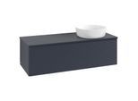 Villeroy und Boch Antao Waschtisch-Unterschrank K34110HG 120x36x50cm, Waschbeckenplattenfarbe Lack, midnight blue matt lacquer